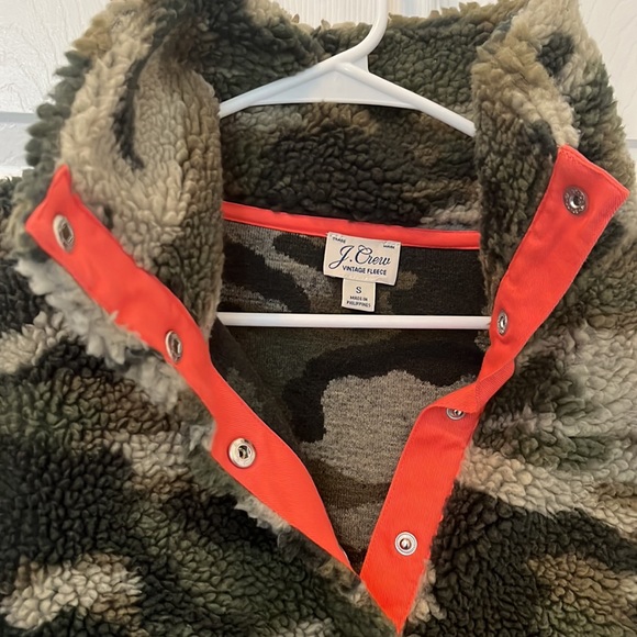 J. Crew Vintage Fleece Pullover Size Small - Picture 2 of 2